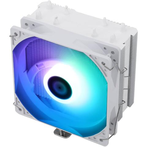 TR ARGB White 120mm Fan 4-Heatpipe Cooler