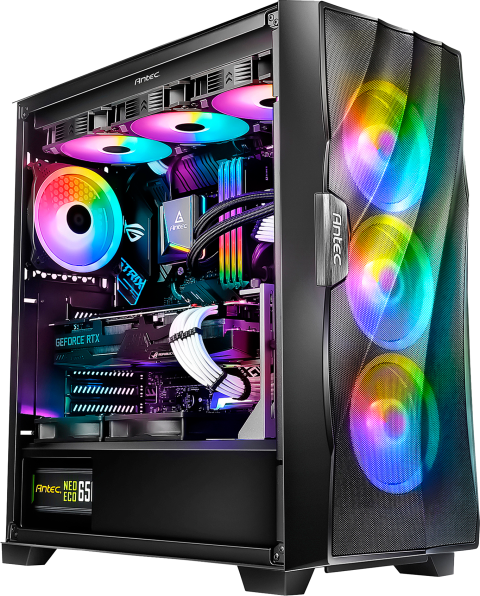 Antec Dark League DF700 FLUX RGB, Glass