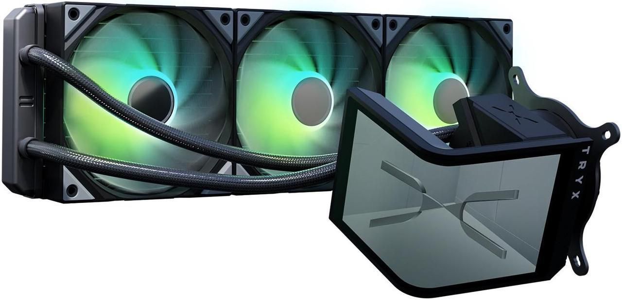 TRYX PANORAMA SE ARGB 360 Black Liquid Cooler With Curved